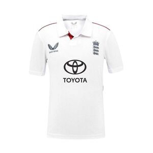 Castore Childrens/Kids 26/27 England Cricket IT20 Cricket Shirt / White